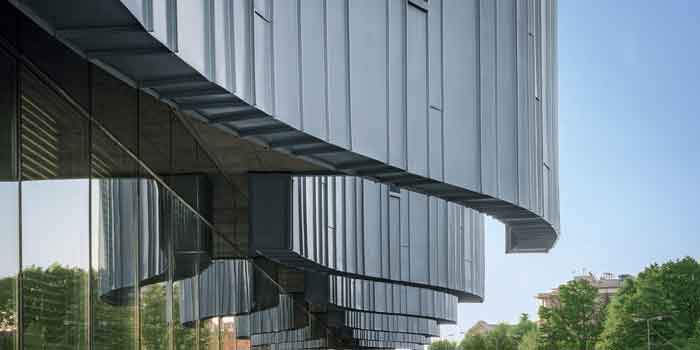 Rheinzink Angled Standing Seam